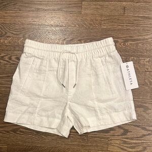 Athleta Women's White Retreat Linen Shorts
